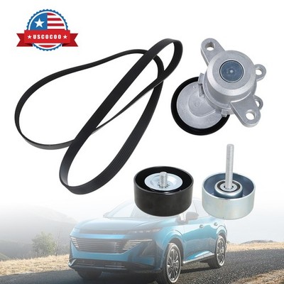 High Quality Serpentine Belt Tensioner Pulley Set for 08-14 Nissan Maxima A35