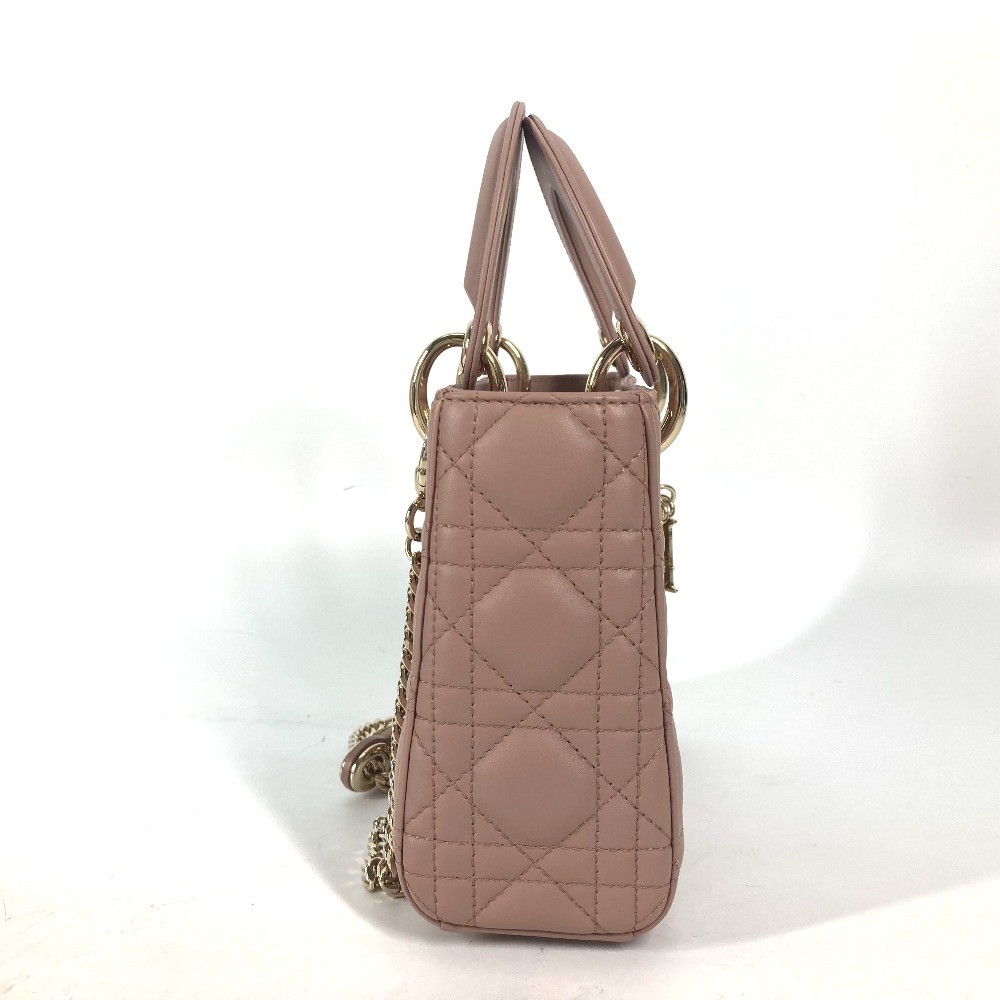CHRISTIAN DIOR M0505ONGE_M50P Lady Dior Mini Bag Cannage Shoulder