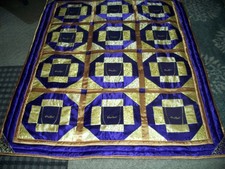 Crown Royal Purple Quilt 67 x 82" down, 1 Pillow, 1 Neck Pillow
