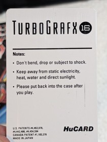 Aero Blasters TURBOGRAFX-16 Complete Hucard, Case, Manual, and Sleeve Tested