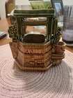 Vintage McCoy Pottery Wishing Well Planter. No Chain . Has Bucket Handle. 1950s.
