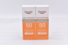 Lot o f2 Eucerin Age Defense Lightweight Face Sunscreen SPF 50 2.5oz Exp:07/26