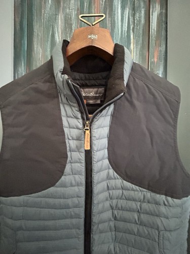 Eddie Bauer Vest Large Black Goose Down Stormdown 700 Abrasion Resistant Jacket - Bild 1 von 11