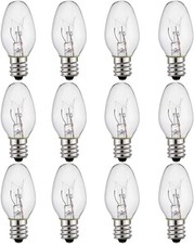 Salt Lamp Bulb - 15 Watt Light Bulbs for Scentsy Wax Warmer,C7/120V/E12 Long...