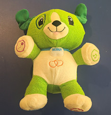LeapFrog Scout Interactive Green White Plush Dog - 2014 - Tested/Works