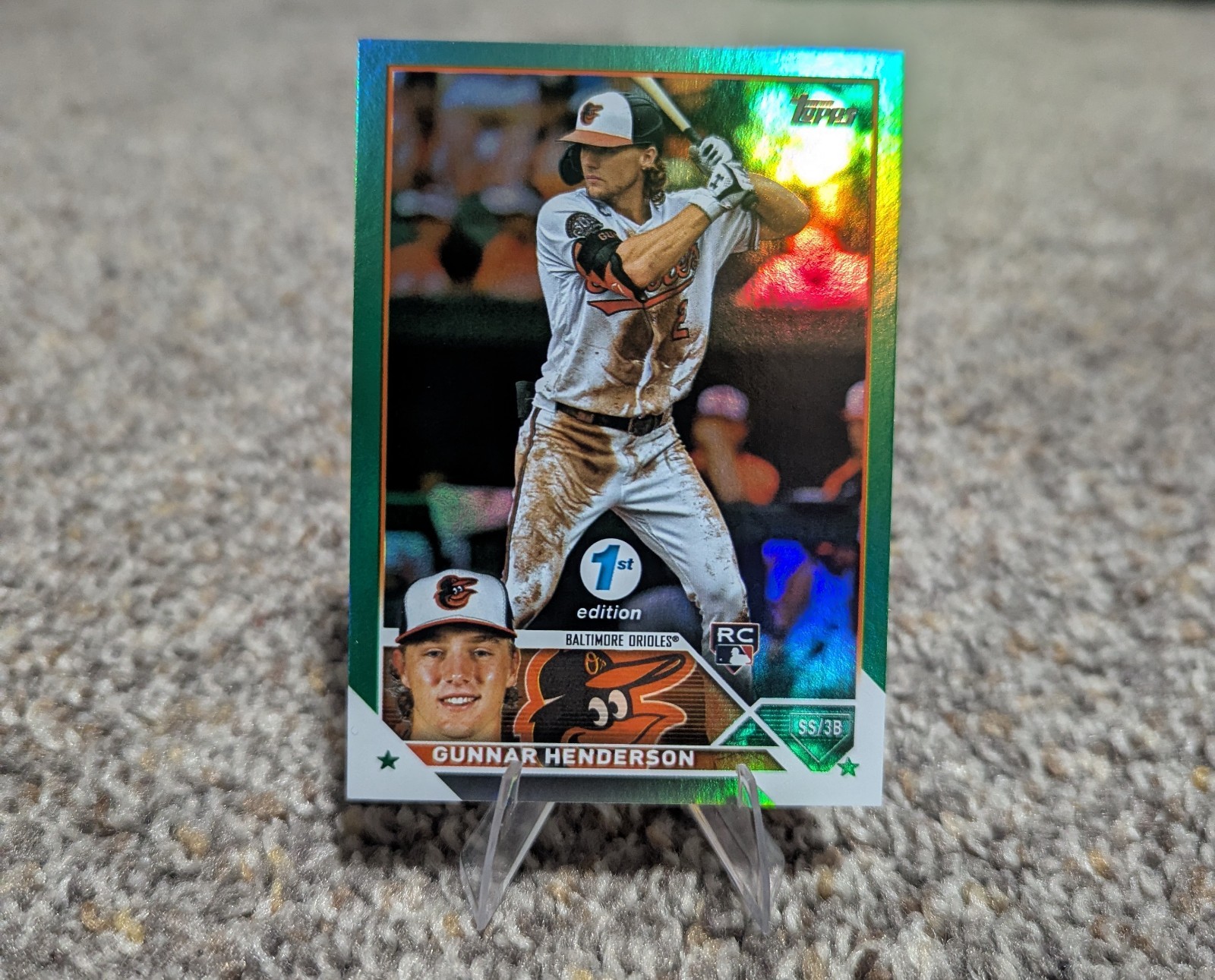 2023 Topps Series 1 1st Edition - Gunnar Henderson #206 Green Foil /150 (RC)