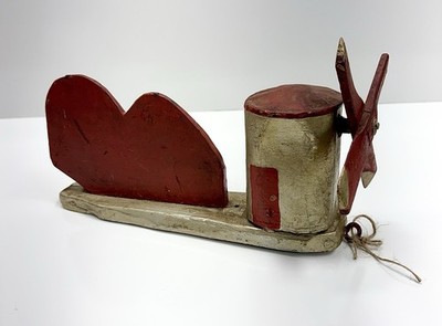 Antique Primitive Americana Wood Folk Art Whirligig Windmill Weather Vane Vtg