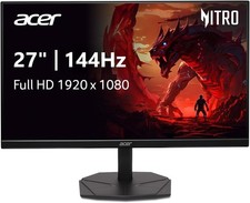 Acer Nitro 27 Gaming Monitor Full HD 1920 x 1080 IPS ZeroFram KG271 P6bip