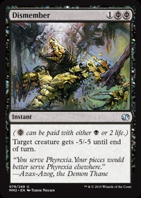 Dismember - Heavy Play MTG Modern Masters 2015