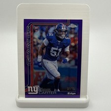 2025 Topps Chrome Abdul Carter (RC) Purple Refractor 1/75 Rookie Giants
