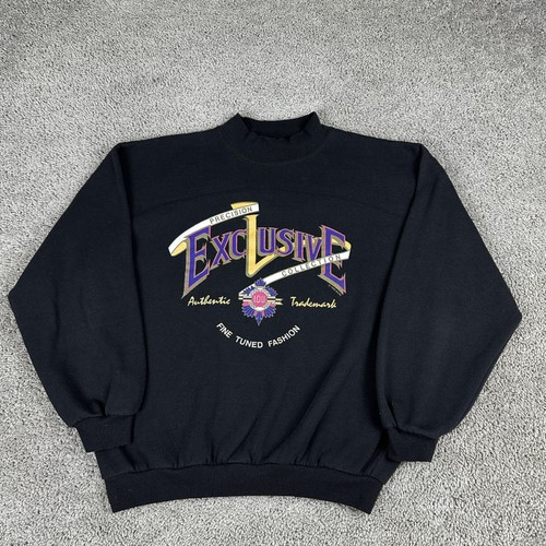 Vintage IOU Sweatshirt Mens Large Exclusive Collection Crewneck Graphic 90s - Picture 3 of 14