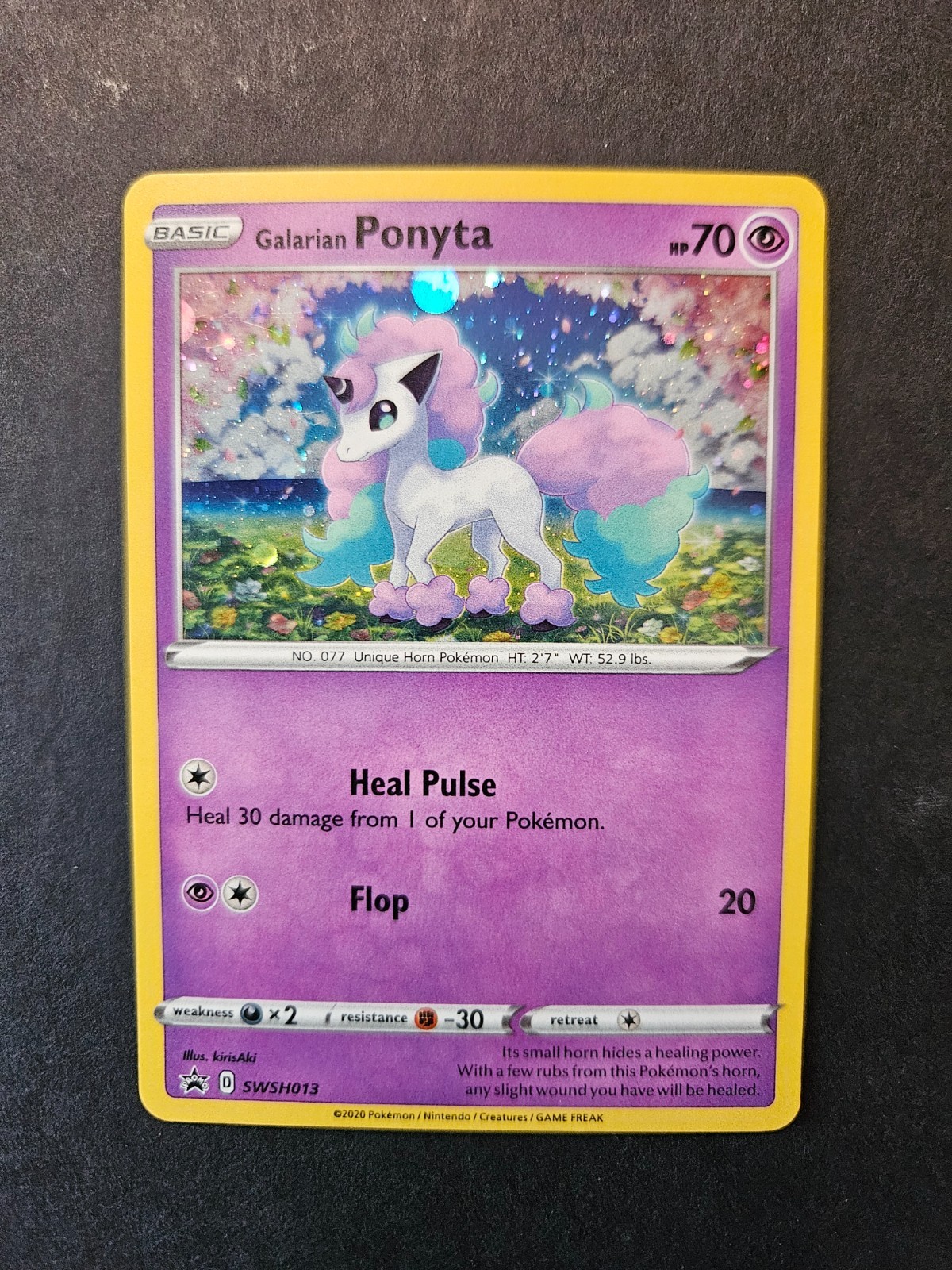 Galarian Ponyta 2020 Pokemon SWSH General Mills Black Star Promo #SWSH013 M/NM