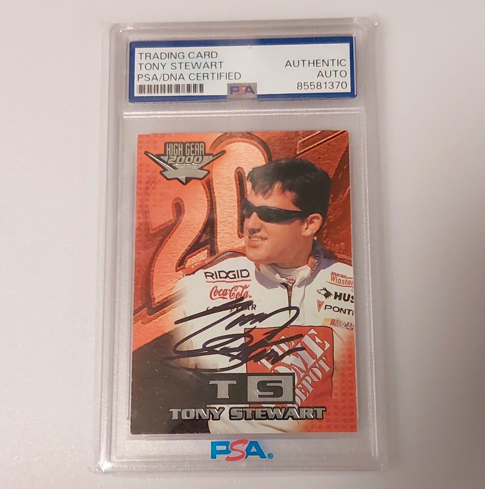 Wheels High Gear 2000 Tony Stewart #PROMO 1/1 Hard Signed Auto PSA/DNA 85581370