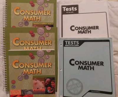BJU Press SET Consumer Math Teacher's Ed., Student Text, Partial Tests, Ans. Key