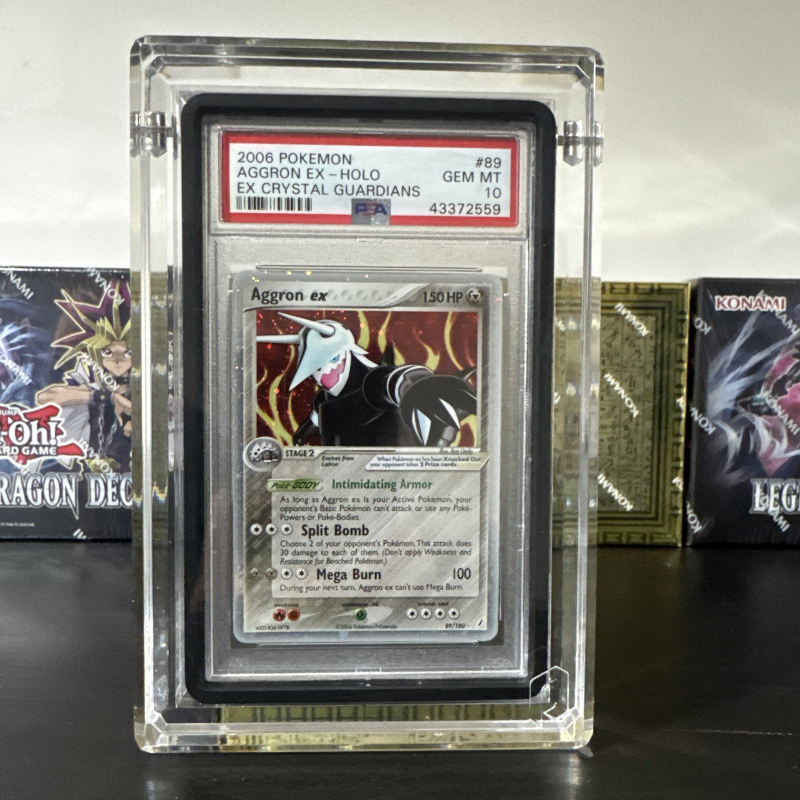 Aggron ex 89/100 Crystal Guardians Holo PSA 10