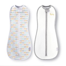 Two NWT Woombie Swaddler Comfort  Harmony Perfect Peanut 0-3 Months