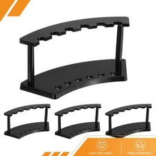 4Pack Plastic Pen Holder 6-Slot Acrylic Pen Display Stand Vertical Black