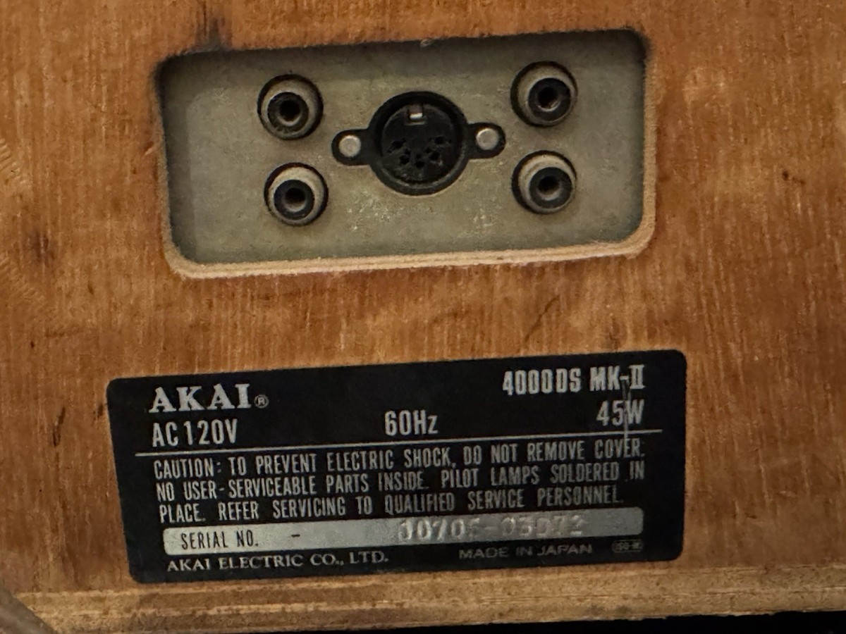 Akai 4000DS MK-II Reel-to Reel Tape Deck Recorder | eBay