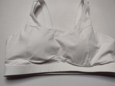 Women's Sports Bra XXL White Wireless Running Active Yoga Workout A5