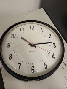 Simplex 6310-9322 Electric Wall Clock WORKS Gardner MA USA Vintage Industrial
