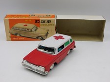 Ambulance Friction Car W/Siren MF732 Tin China Toy Original Box NMIB NOS