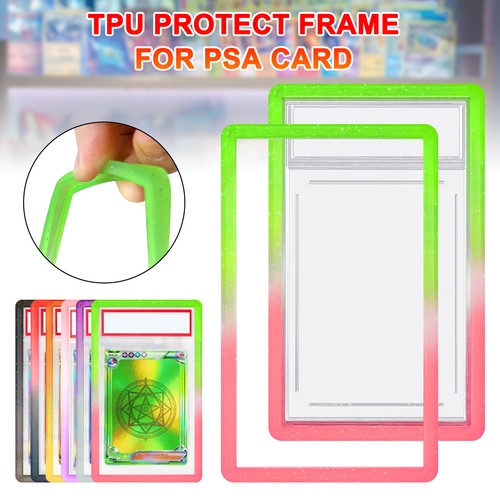 Hard TPU Slab Bumper Protector Guard for PSA Graded Cards Protection Skin Case - Picture 7 of 13