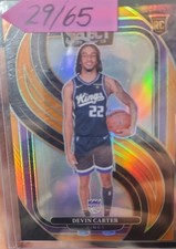 2024-25 Panini Select - Premier Level Devin Carter RC #174 Orange Prizm 29/65 