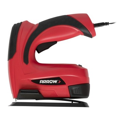 Arrow Fastener E21 Cordless Electric Light Duty Staple Gun, Black/Red
