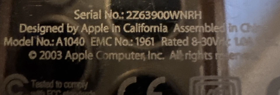 iPod 3rd Gen (10 GB) A1040 Fast Ship White Very Good Used 1908 Songs Country - Image 3 of 4