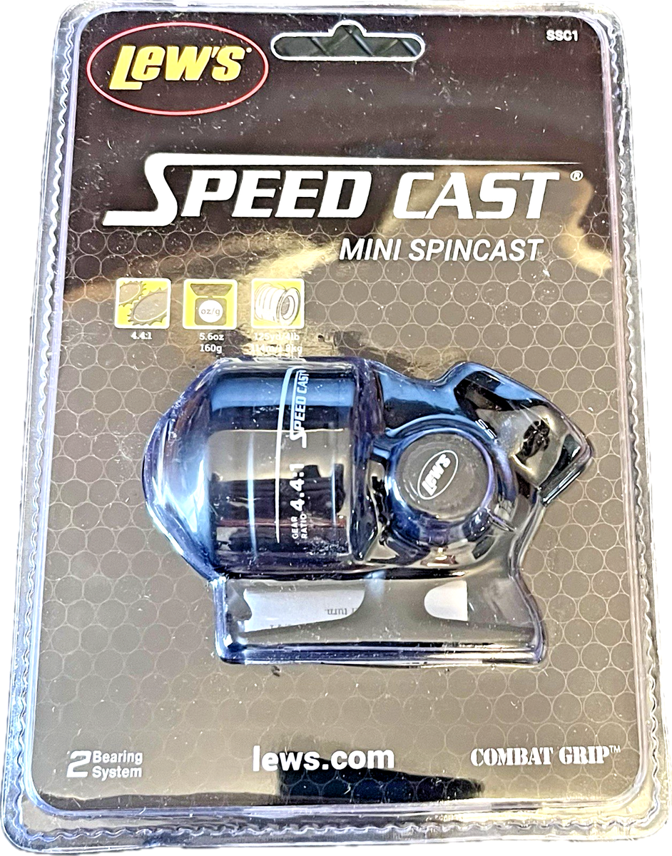 LEW'S SPEED CAST Mini Spincast Reel SSC-1 4.4:1 Gear Ratio 2 BB 4