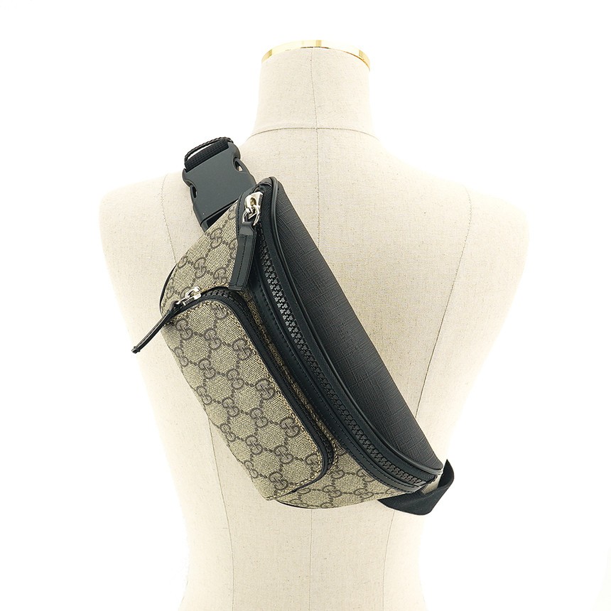 Gucci Unisex GG Supreme Belt Bag Beige Canvas 152163687 thumbnail 7