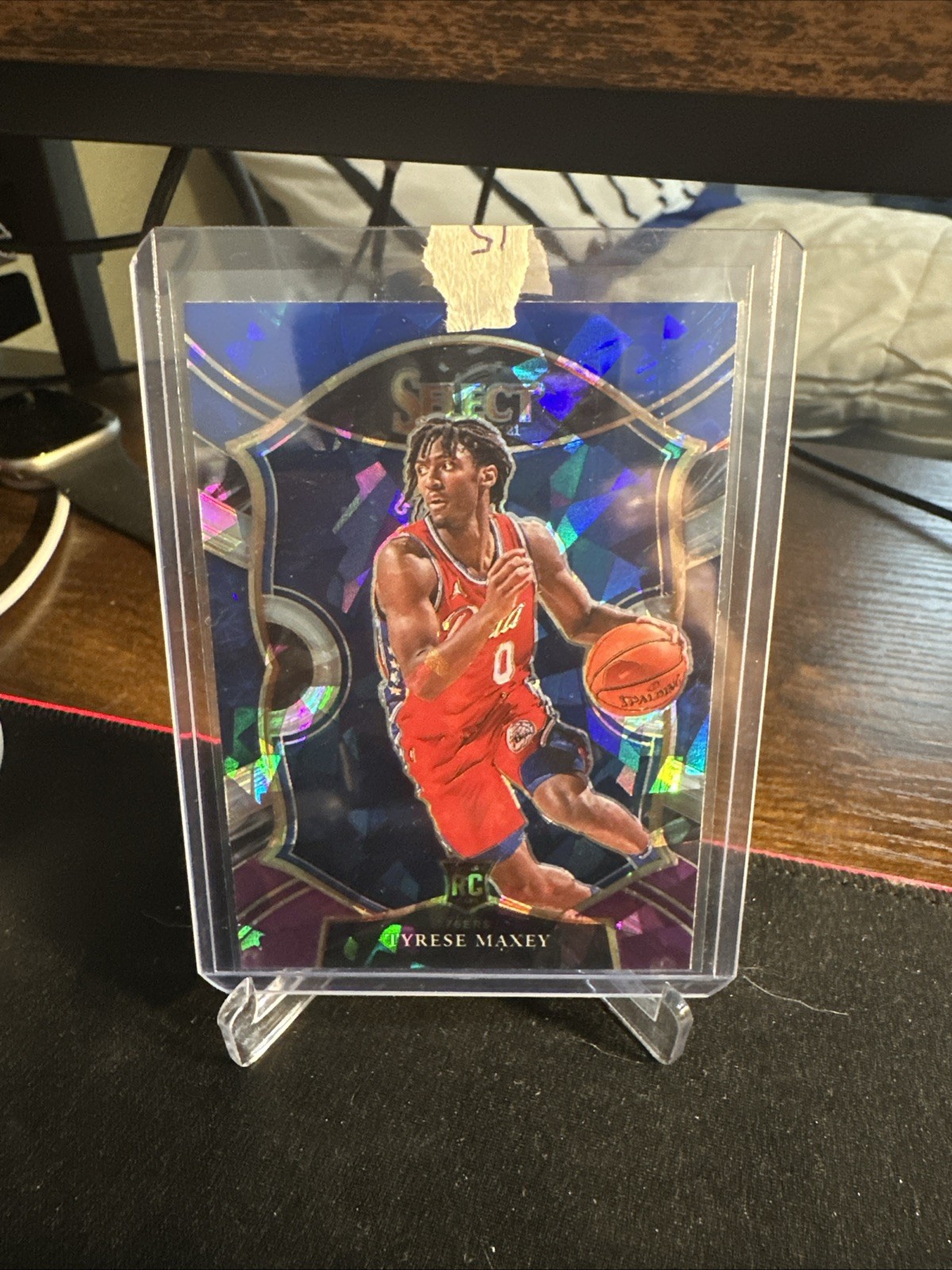 2020-21 Panini Select - Concourse Tyrese Maxey #81 Blue White Purple (RC)