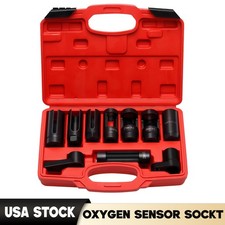 10pc O2 Oxygen Sensor Socket Wrench Removal Tool 38 12 Drive X 78 22mm Set