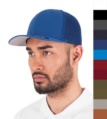 3 Stück Set Flexfit Mesh Cotton Twill Trucker Cap Kappe 6511 NEW