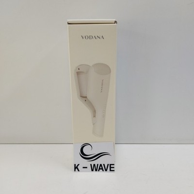 [VODANA] Kompakter gewellter Lockenstab 38 mm / Ivory Mood / Pink Lavender