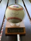 Cal Ripken Jr Signed 2131 #8 Logo Baseball W/Case And Plaque Mailed And Stamped