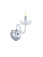 Wandlampe Wandleuchte Innen Stahl In Chrom Glas In Satiniert E14 Fassung