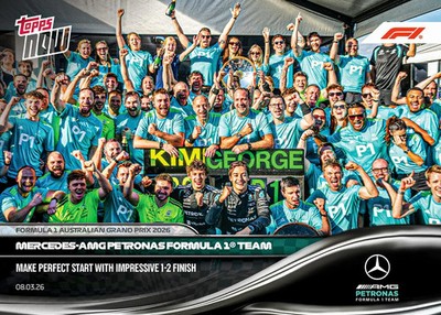Topps Now Formula 1 2026 - Card 15 - Mercedes-AMG PETRONAS Formula One Team