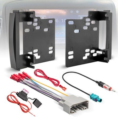 Double DIN Radio Installation Dash Kit W/Radio Wire Harness for 2007-2016 Dodge/