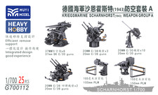 1:700 Scharnhorst AA Guns Upgrade Set Unpainted