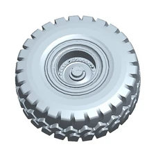 1Pair Tyres for Double Eagle 1/16 Metal Wheeled RC Loader VO L260H E592 Vehicle