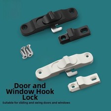 Screen Door Window Lock Hook Latch PP Plastic for Sliding Folding Doors