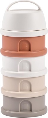 BEABA, Formula Dispenser - Storage for Baby Milk Powder - Stackable - 4 Compartm