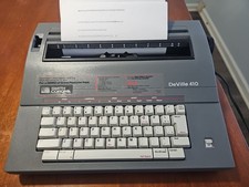 Smith Corona DeVille 410 Portable  Electric Typewriter w/Cover - Tested- Exc thumbnail