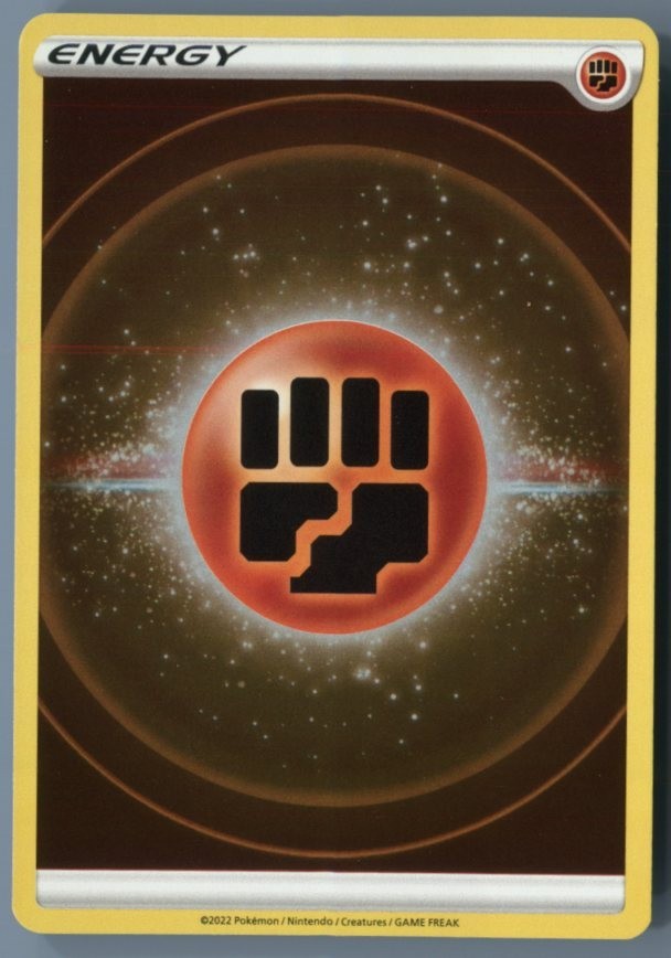 Basic Fighting Energy Pokémon Sun and Moon Reverse Holo LP