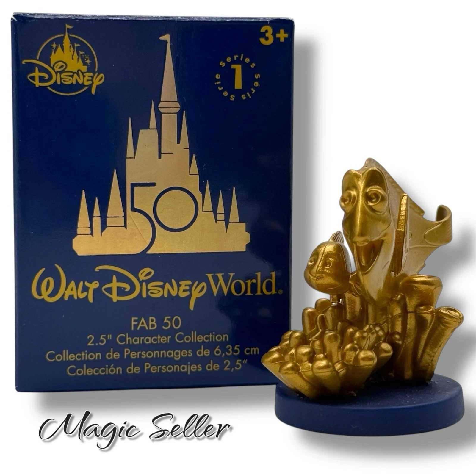 Fab 50 Blind Box Disney World 50th Anniversary Gold Figure — Finding Nemo Dory