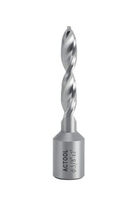 3/8 Diameter x 2 Depth HSS Solid Drill 3/4 Weldon Shank Fully Ground Tool