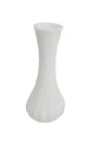 Vintage Hoosier Glass 6" White Milk Glass Bud Vase with Swirl Pattern