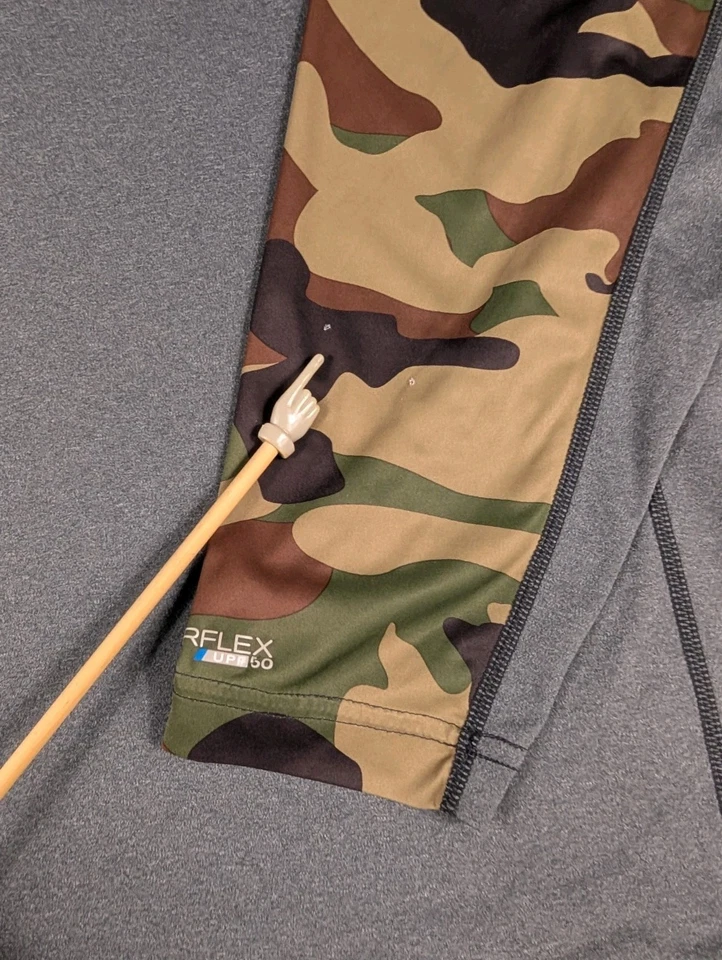 Simms Shirt Hoodie Mens Extra Large Gray Camo Performance Solarflex UPF 50 - Image 3 of 4