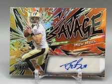 DREW BREES AUTO 5/10 - 2024 LEAF METAL - Savage Prizm - 2026 HOFER
